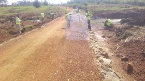 CORE-UNDP Busia Gabion Construction Along Road Section