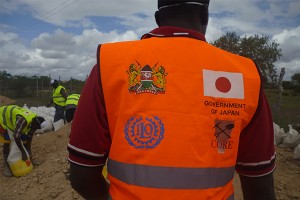 Reflector-jacket-showing-cooperation-among-Kenya-Government,-Government-of-Japan,-ILO-and-CORE-Kenya